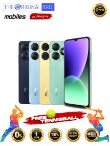 Itel A70 Pro 4GB + 8GB RAM 256GB Storage - PTA Approved (Official) - 1 Year Official Brand Warranty - Easy Installment - The Original Bro Mobiles-Free Tennis Ball